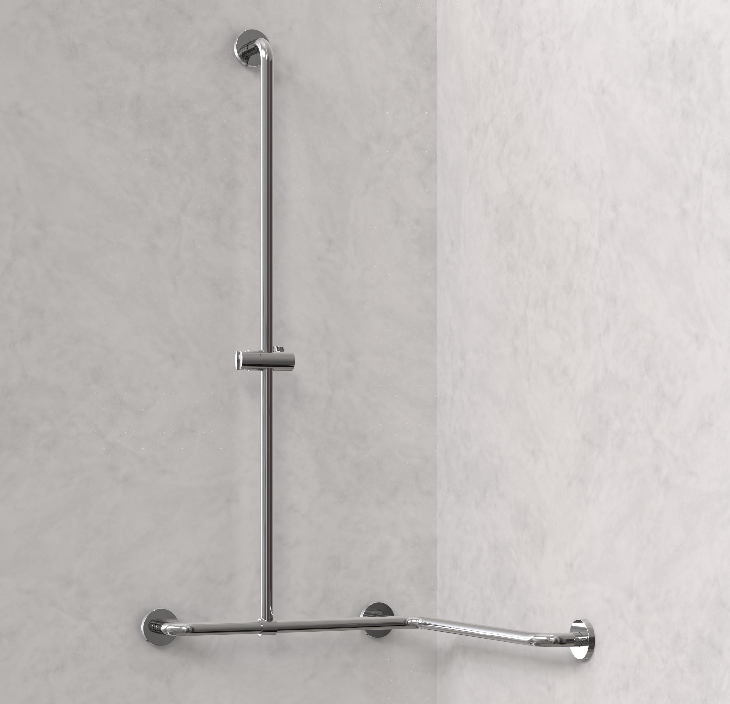 Solida support rail, for internal corner T-shape