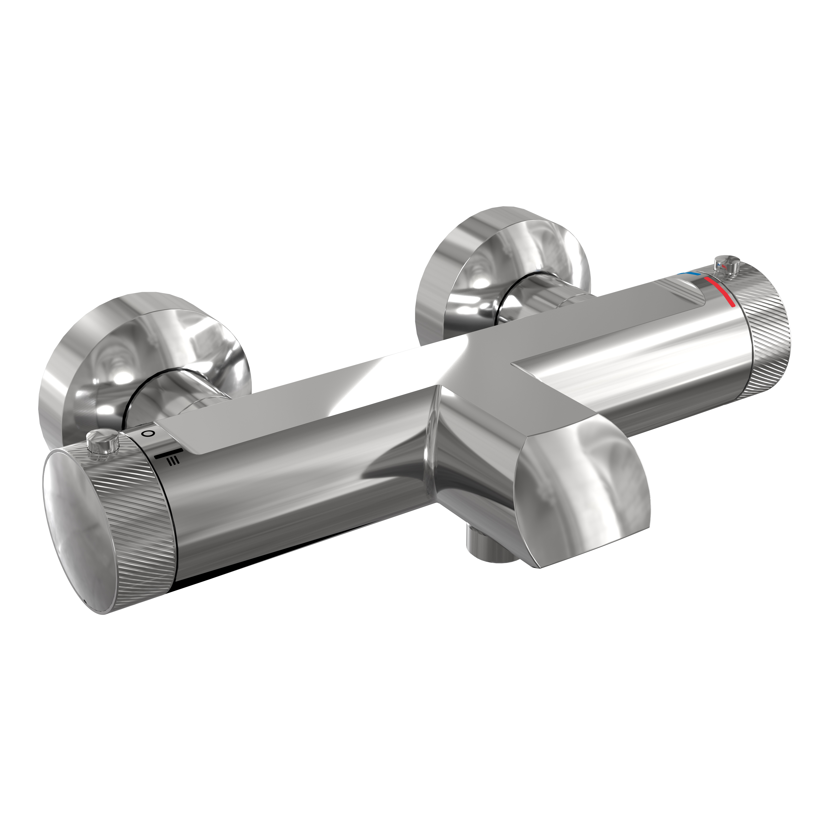 AquaXPro exposed round bath thermostat