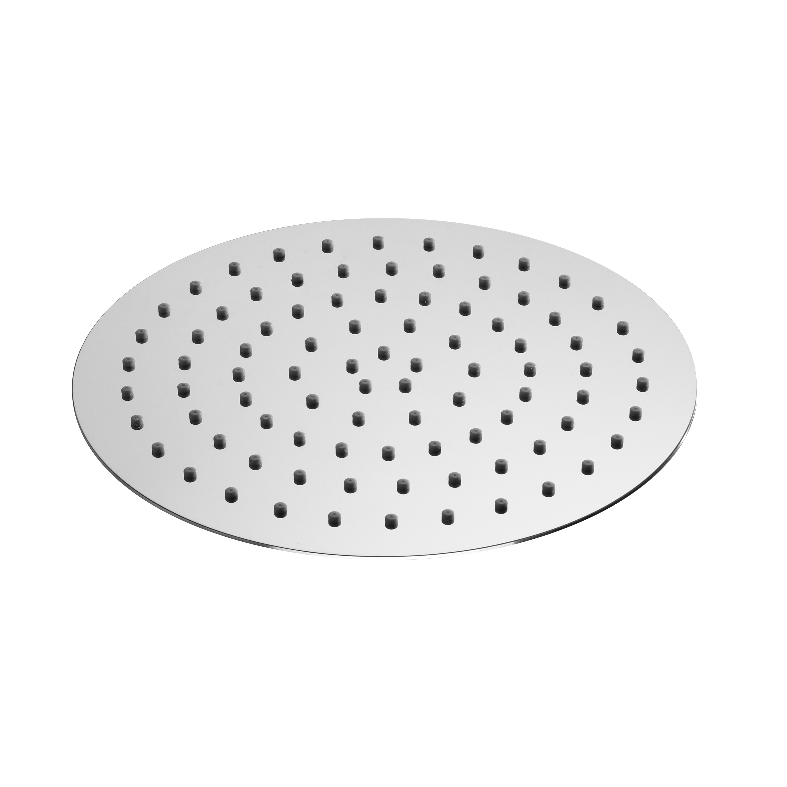 Round ultra-flat overhead shower